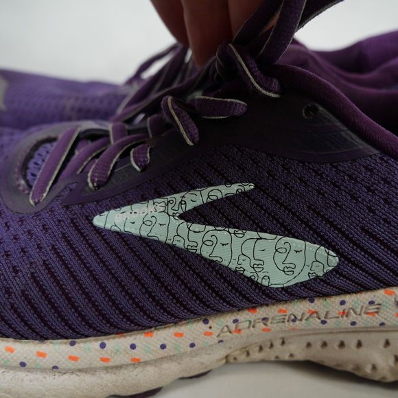 Brooks Women's Unity Adrenaline Gts 20 Running Shoes Purple Size 7.5 - Picture 4 of 10